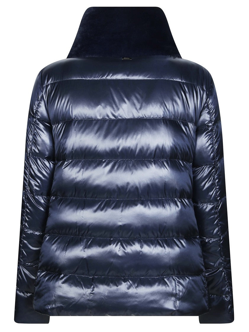 Herno Ultra-Light Bimaterial Bomber Jacket