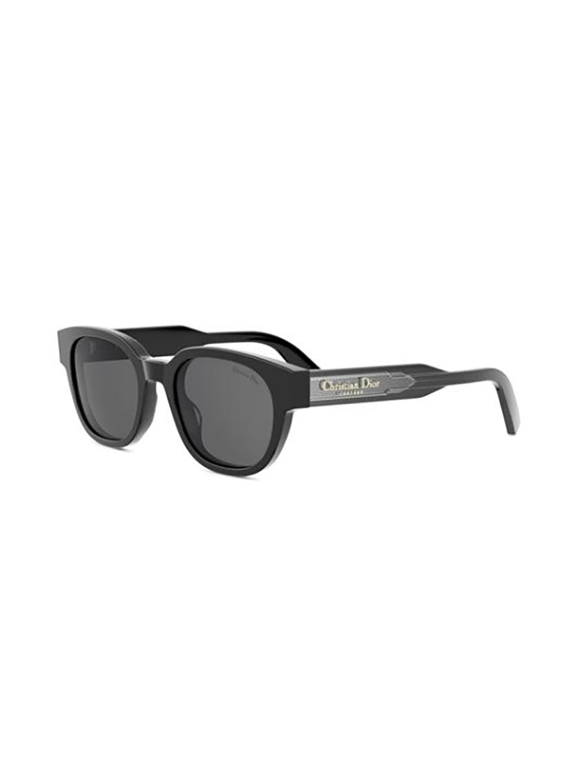 Dior Black R1i Sleek Rectangular Sunglasses