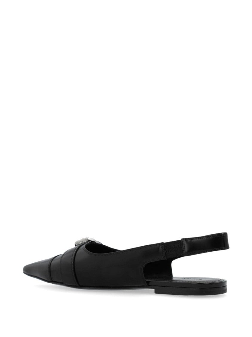 Givenchy Ballerina Flat Shoes With Luxurious Calf Leather And Iconic Buckle Detail