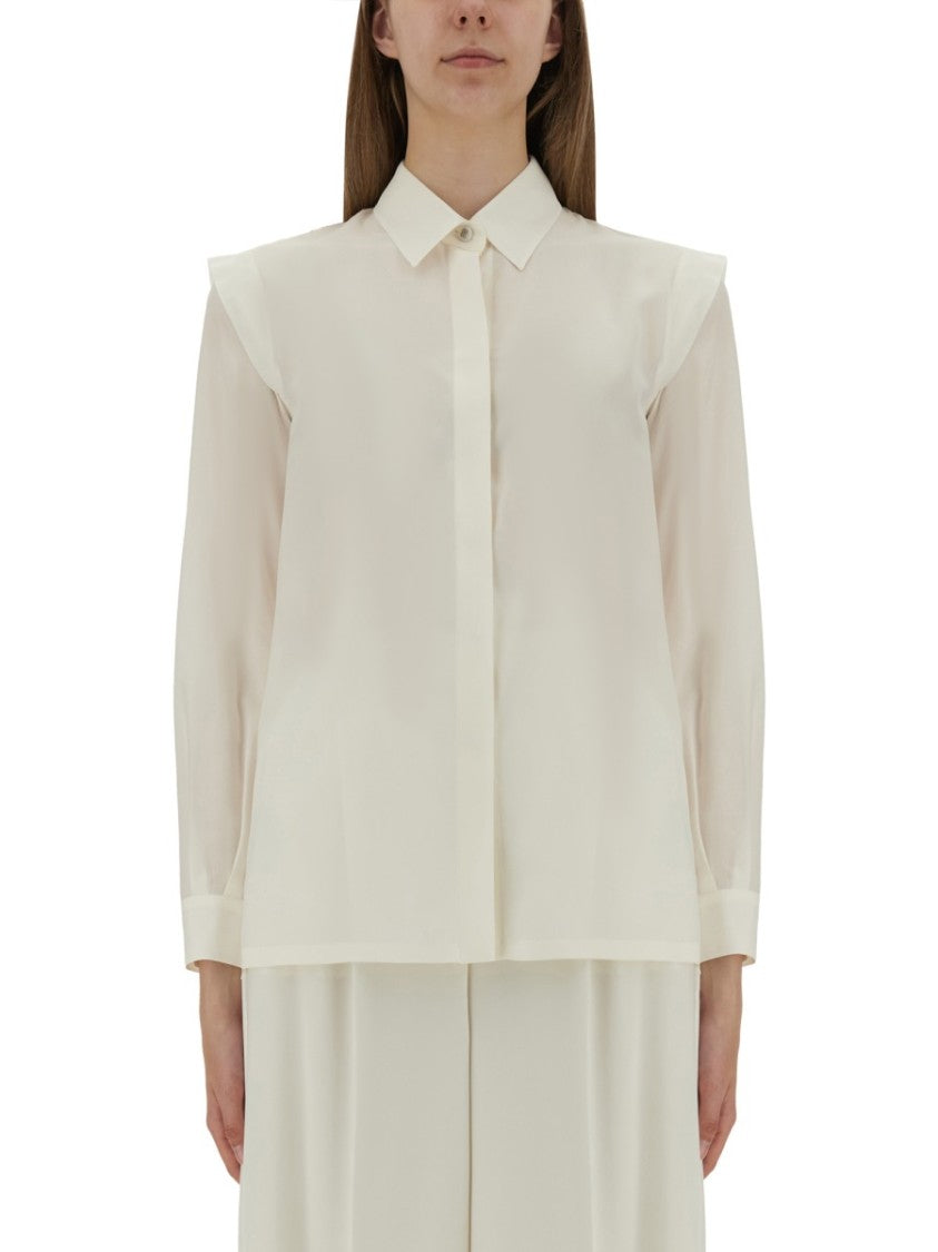 Max Mara Zirlo Concealed Placket Silk Shirt
