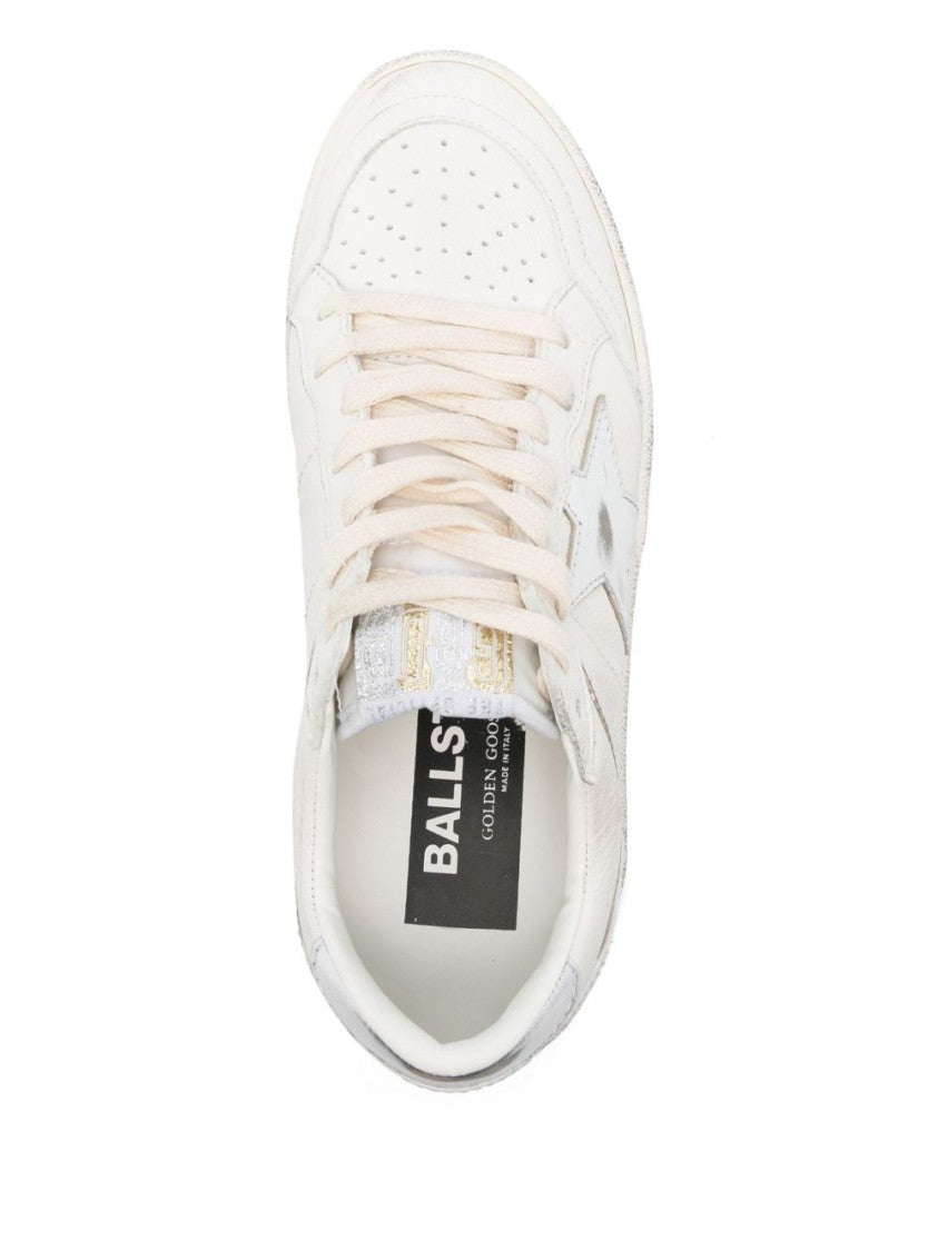 Golden Goose Ballstar Sneakers With Laminated Star