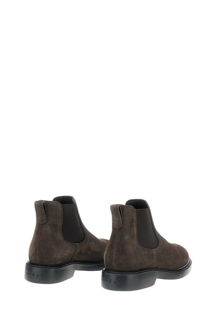 Hogan Ankle Boots Crafted From Soft Suede Leather With Memory Foam Insole