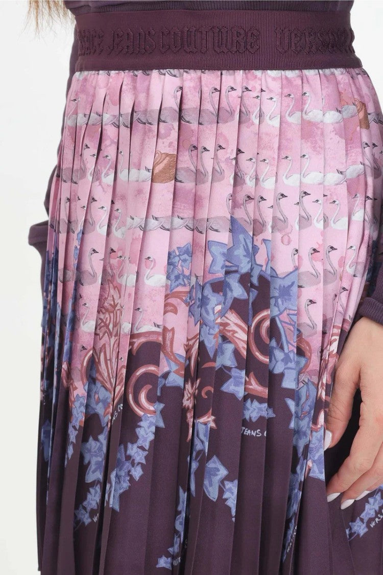 Versace Jeans Couture Pleated Mini Skirt - Purple/Pink