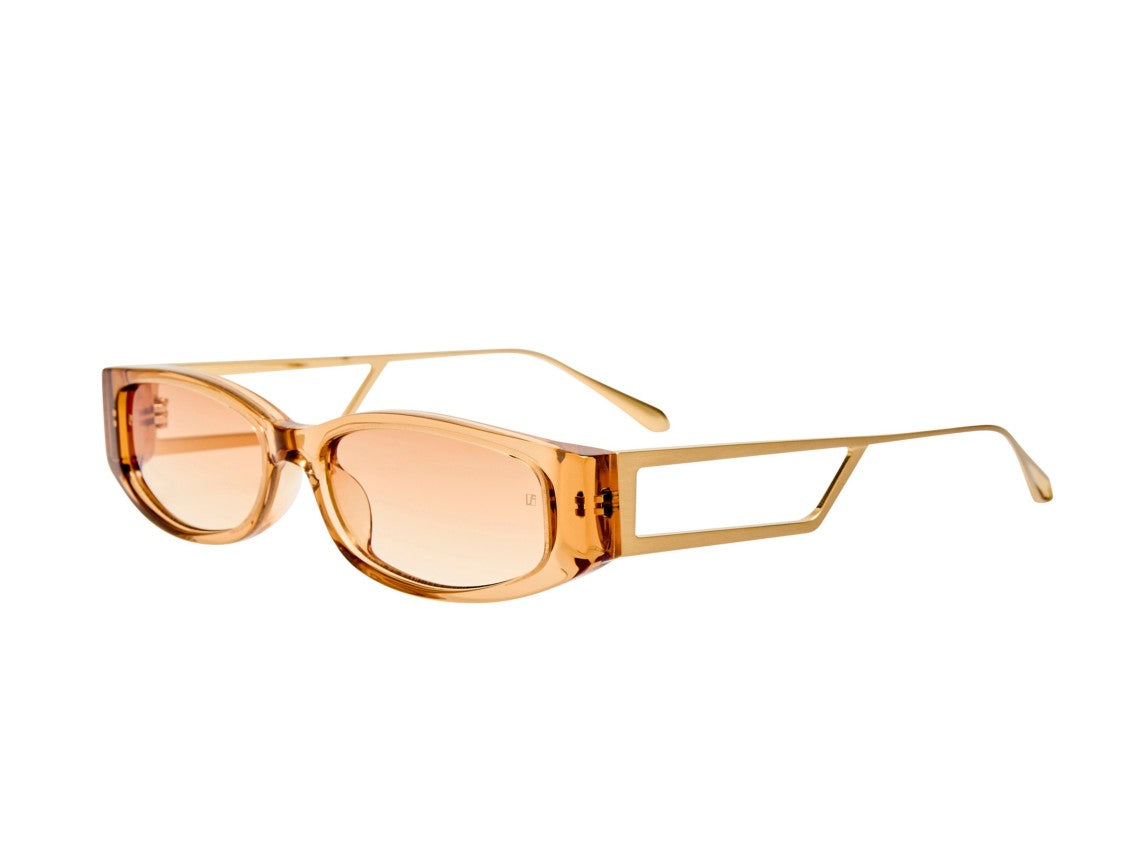 Linda Farrow Lfl1649 Cut-Out Gradient Geometric Sunglasses
