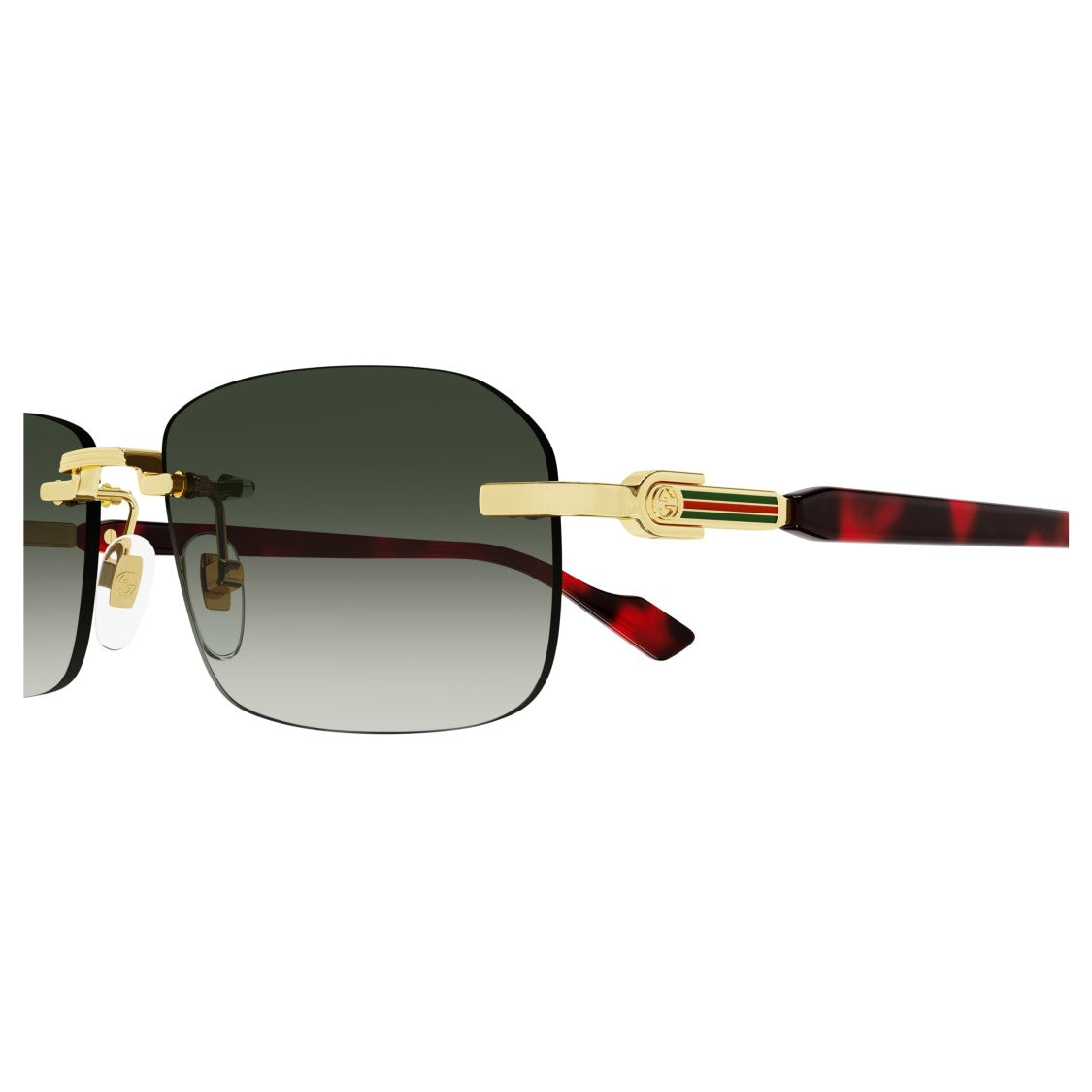 Gucci Gg1221s Rimless Rectangular Sunglasses
