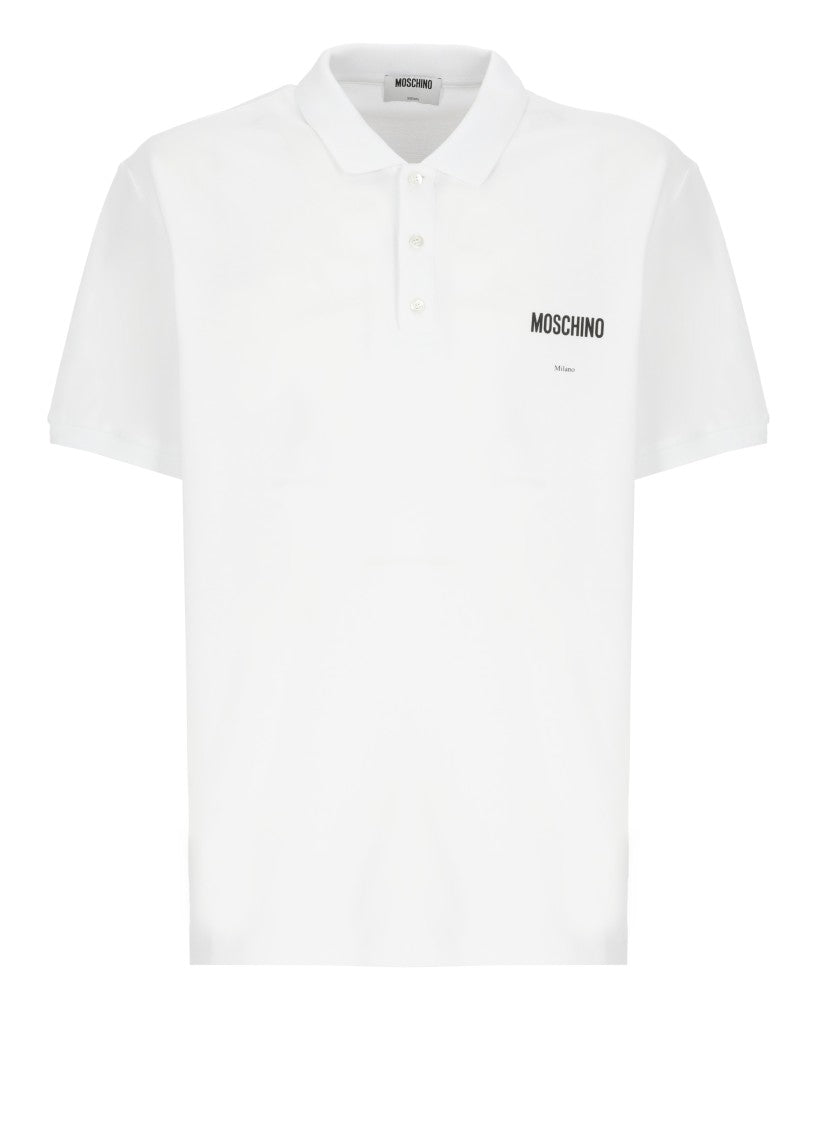 Moschino Cotton Three-Button Polo Shirt