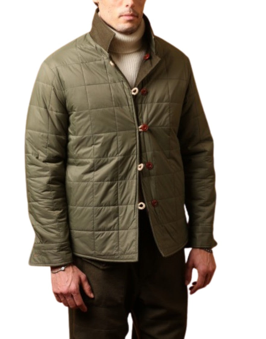 East Harbour Surplus Reversible Quilted Jacket With Washed Flannel