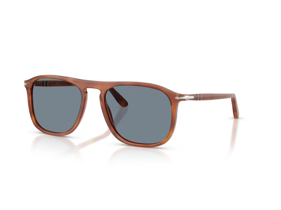 Persol Brown Translucent Acetate Square Sunglasses
