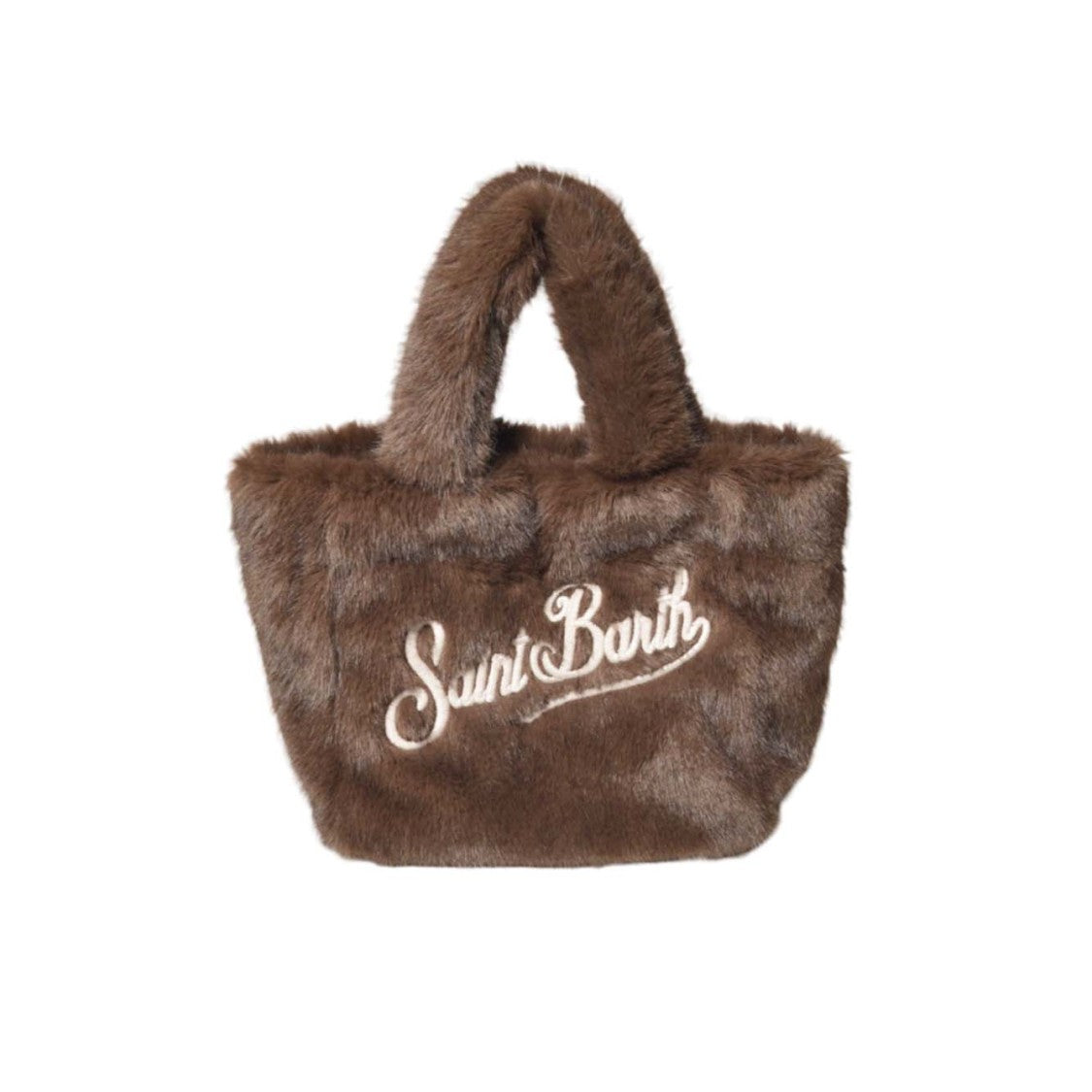 Mc2 Saint Barth Structured Brown Handbag With Classic Design