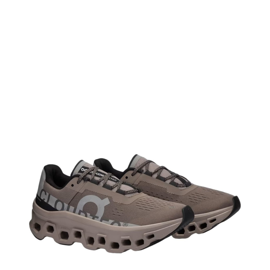 On Cloudmonster Sneakers In Gray Mesh