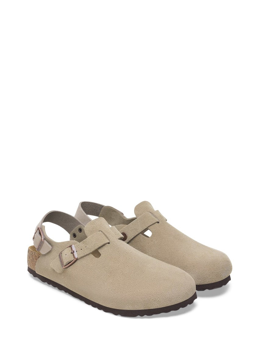 Birkenstock Closed-Toe Suede Sandals With Adjustable Strap