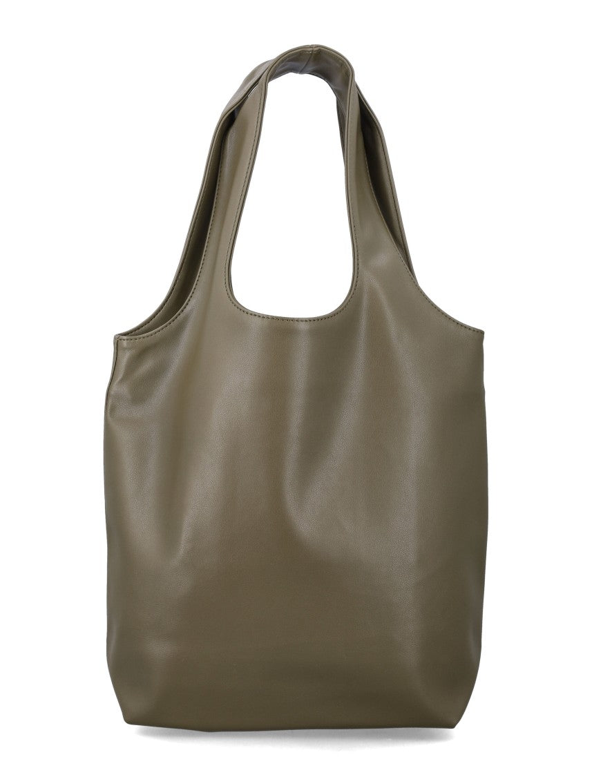 A.P.C. Ninon Black Small Faux Leather Tote