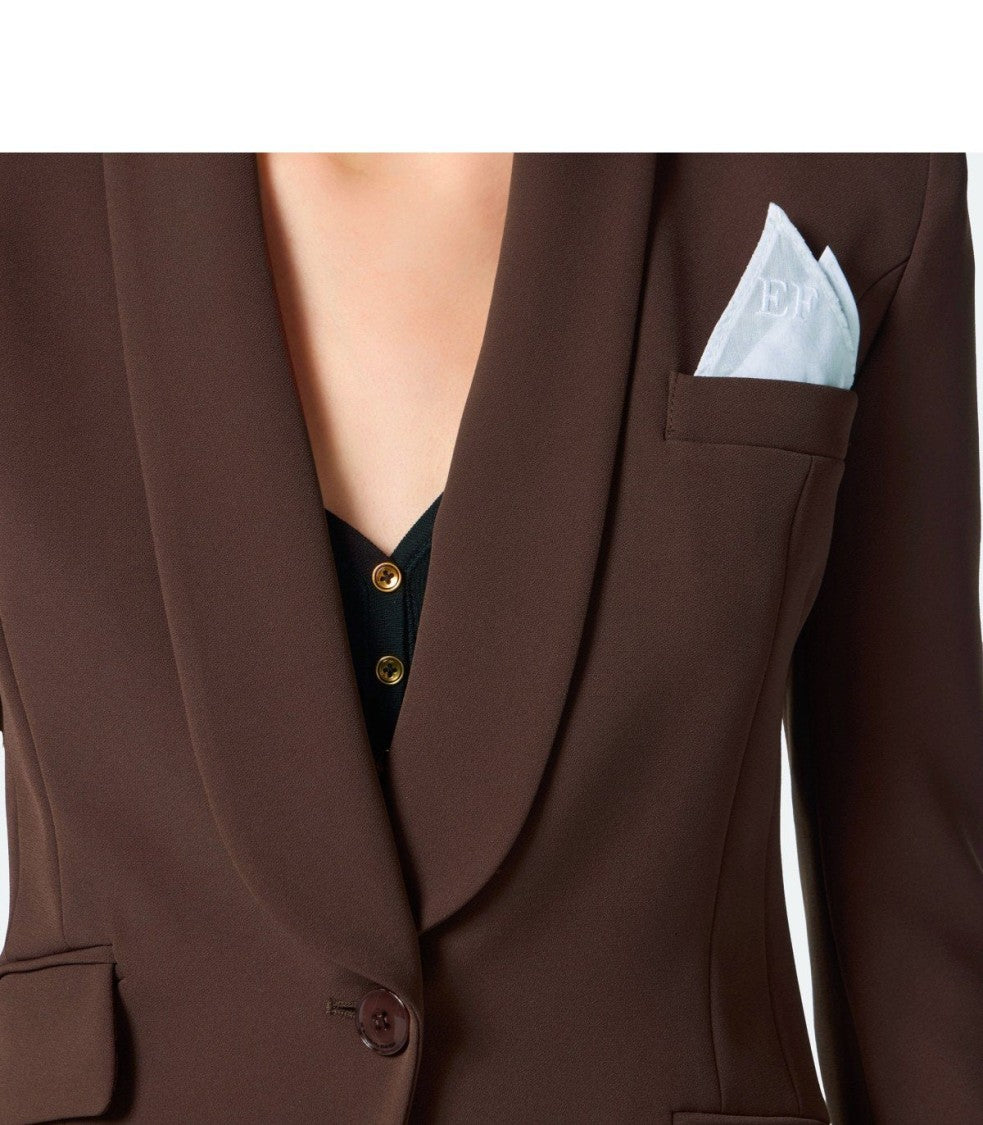 Elisabetta Franchi Coffee Suit