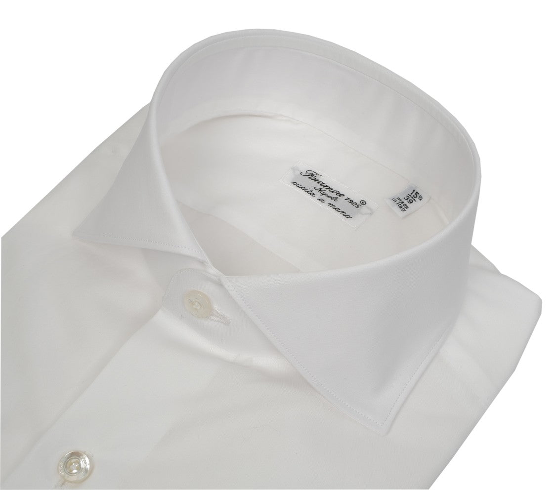 Finamore Double-Twisted Cotton Poplin Tailored Shirt Milano Line