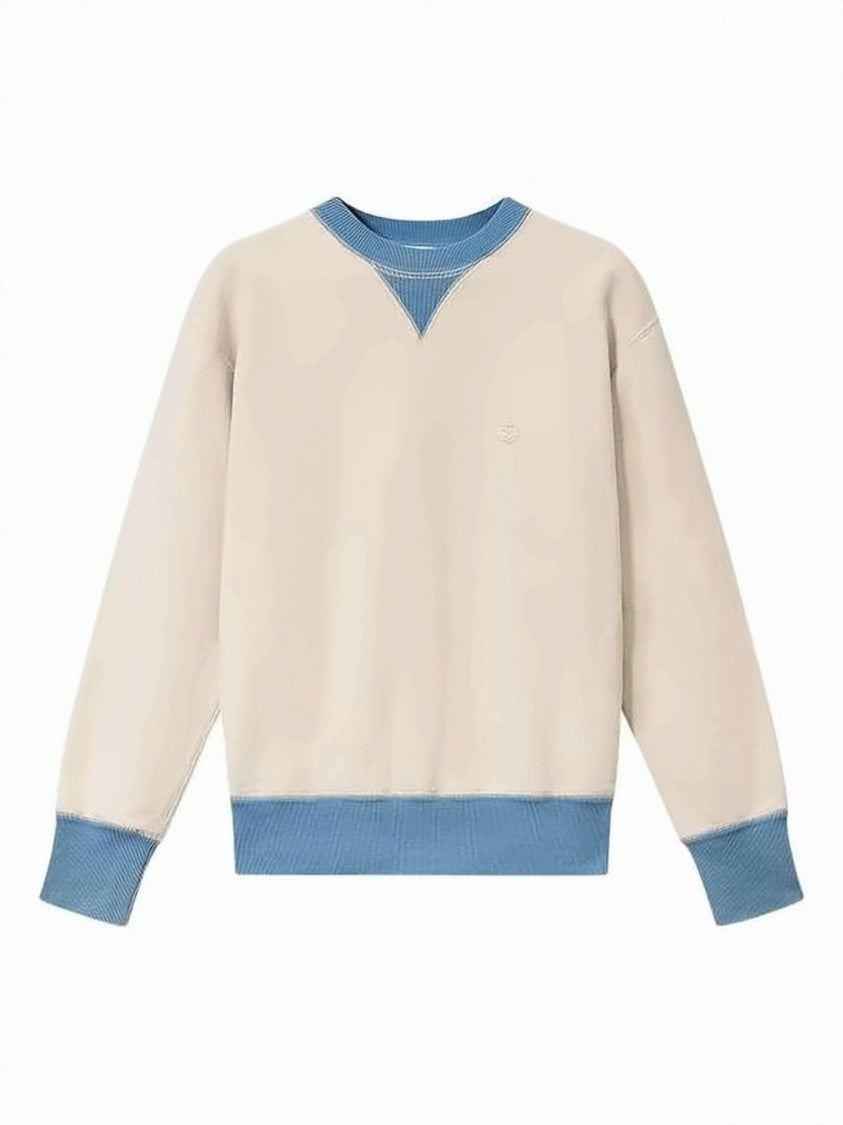 Isabel Marant Beige Relaxed Fit Ribbed Trim Top