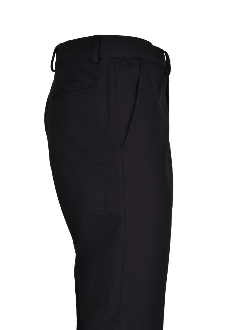 Daniele Alessandrini Black Slim-Fit Viscose-Blend Technical Pants