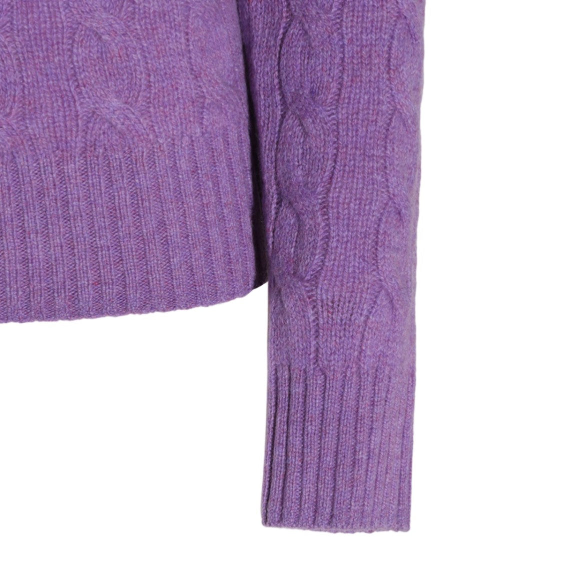 Polo Ralph Lauren Cable Knit Sweater With Embroidered Logo Detail