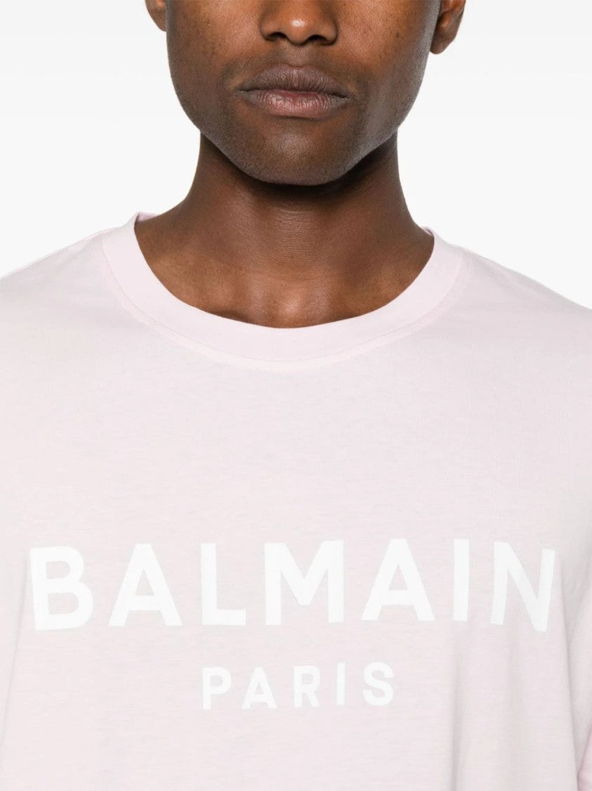 Balmain Logo-Print Cotton T-Shirt