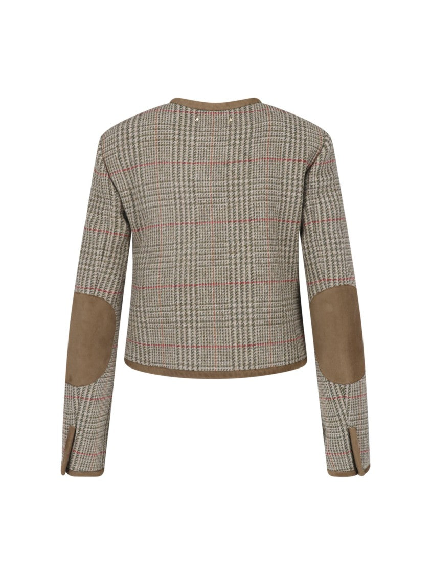 Golden Goose Virgin Wool Crewneck Buttoned Jacket