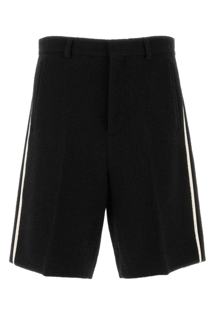 Gucci Black Boucle Bermuda Shorts