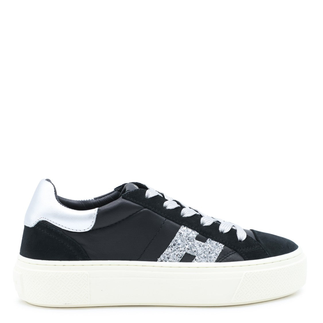 Hogan Chunky Sole Sneakers With Silver Accents