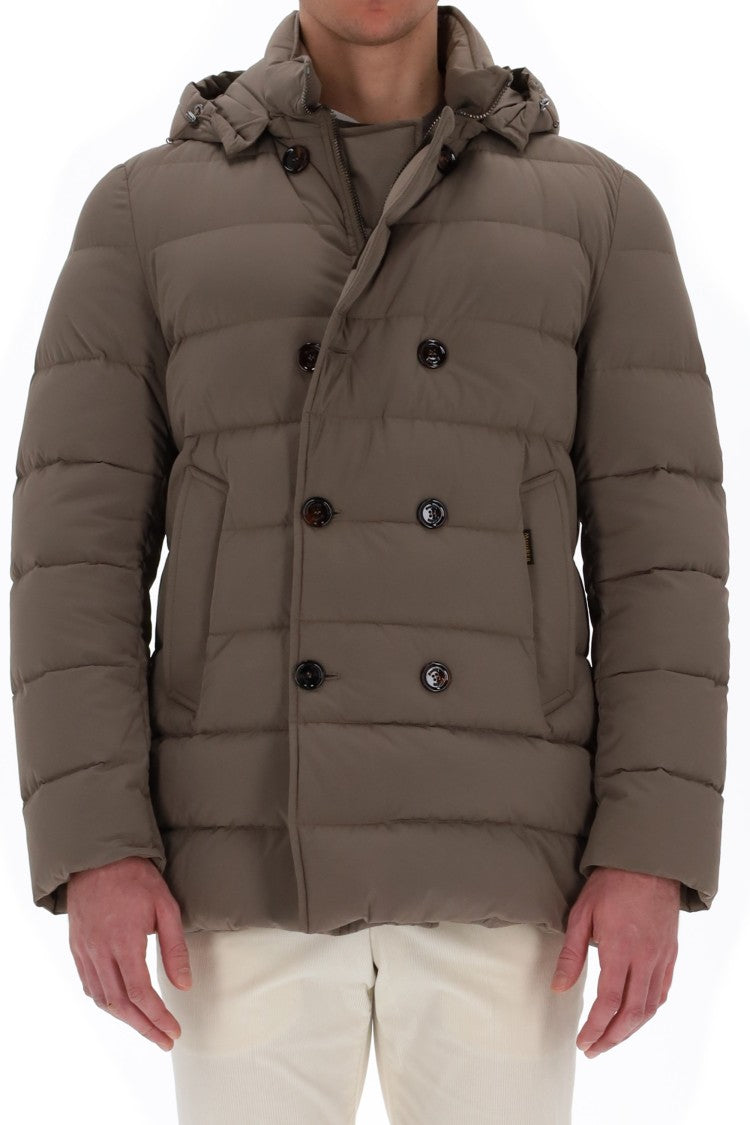 Moorer Double-Breasted Bi-Stretch Nylon Down Jacket Mod. Florio-Kn