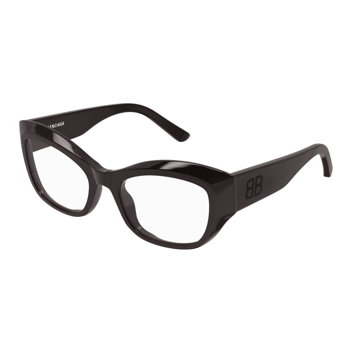 Balenciaga Bb0398o Oversized Rectangular Black Eyeglasses