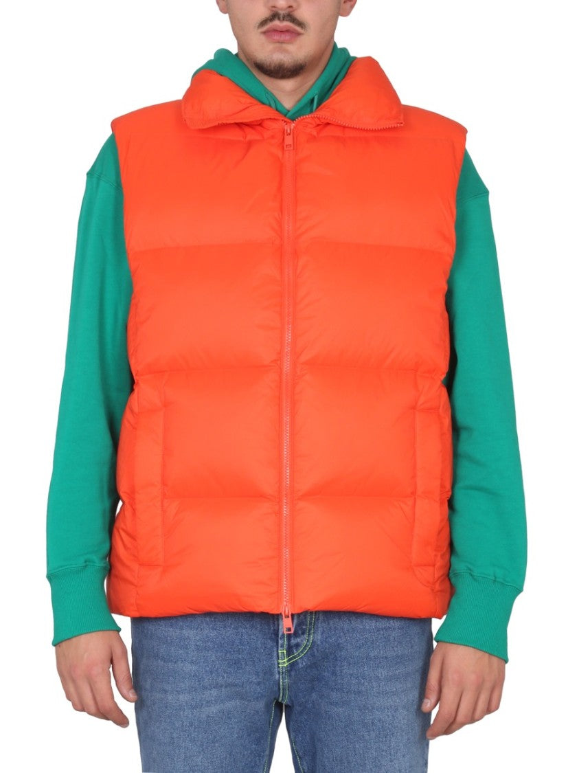 Msgm High Neck Puffer Vest