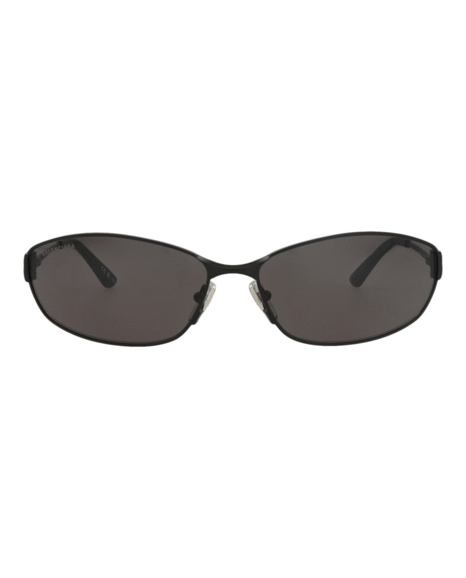 Balenciaga Square-Frame Metal Sunglasses