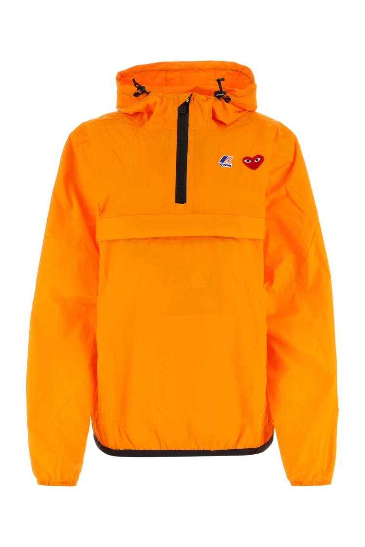 Comme Des Garçons Fluo Orange Nylon Jacket