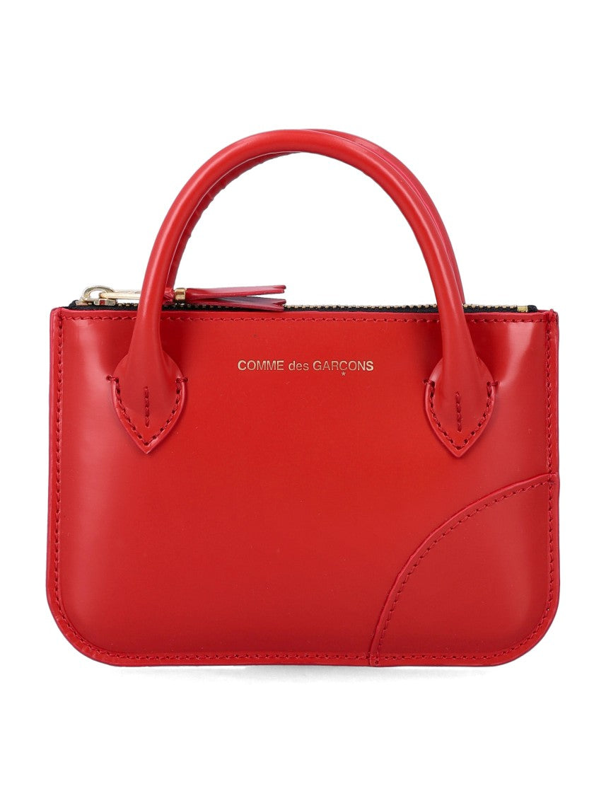 Comme Des Garçons Handeles Compact Mini Red Wallet