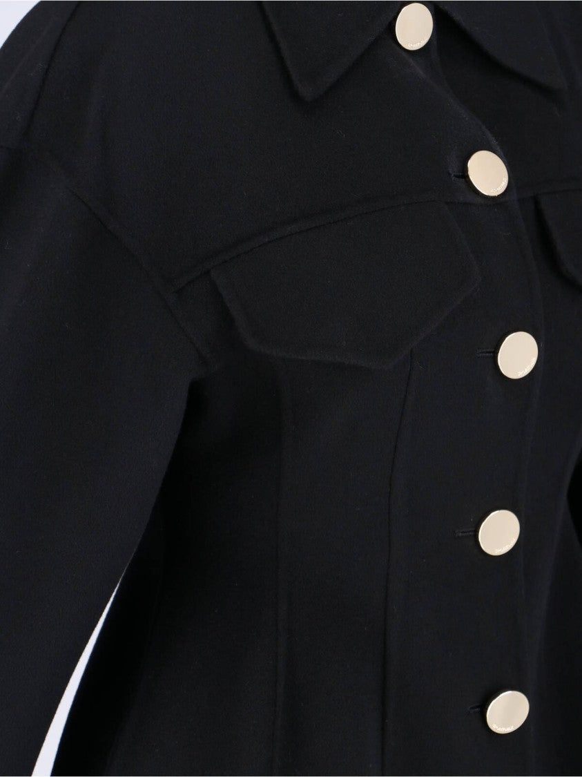 Sportmax Structured Caban Jacket In Virgin Wool