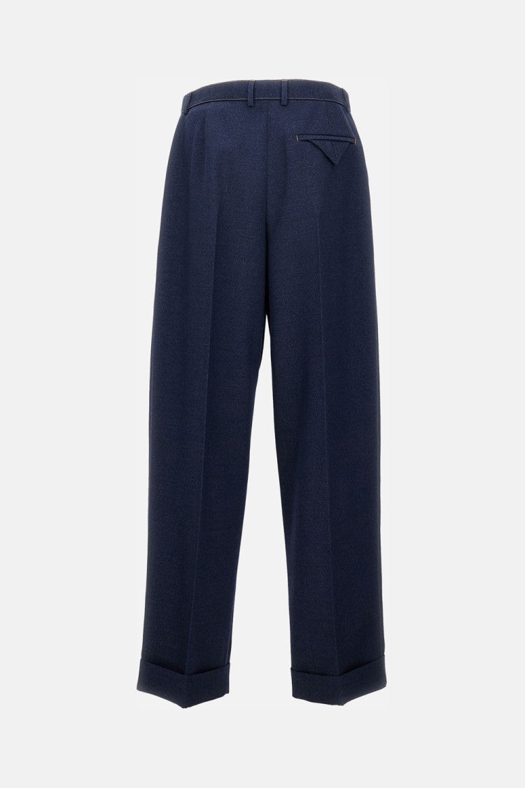 Bottega Veneta Tailored Long Trousers With Side Pockets And Zip Fastening