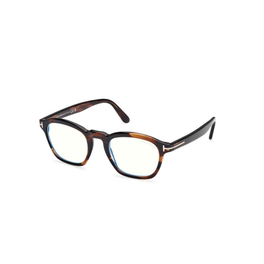 Tom Ford Ft6033-B Rectangular Tortoiseshell Eyeglasses