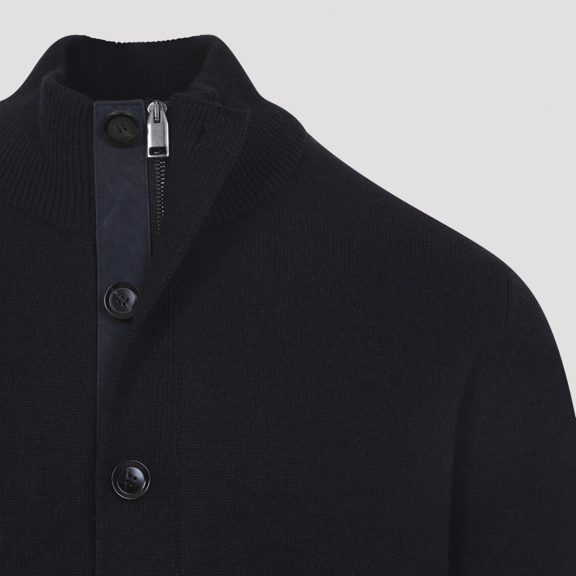 Brioni Midnight Blue Cashmere Zip Blouson