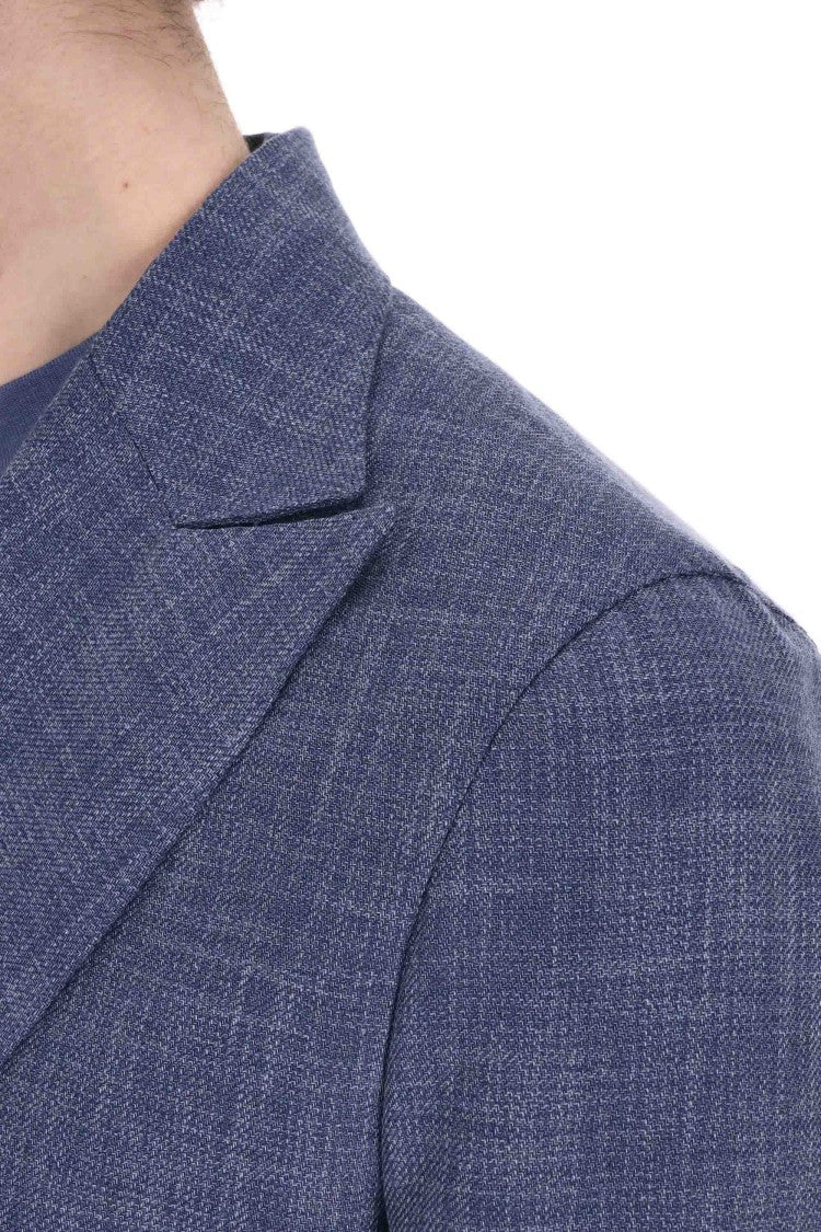 Barba Double-Breasted Cotton-Wool Knitted Easywear Jacket