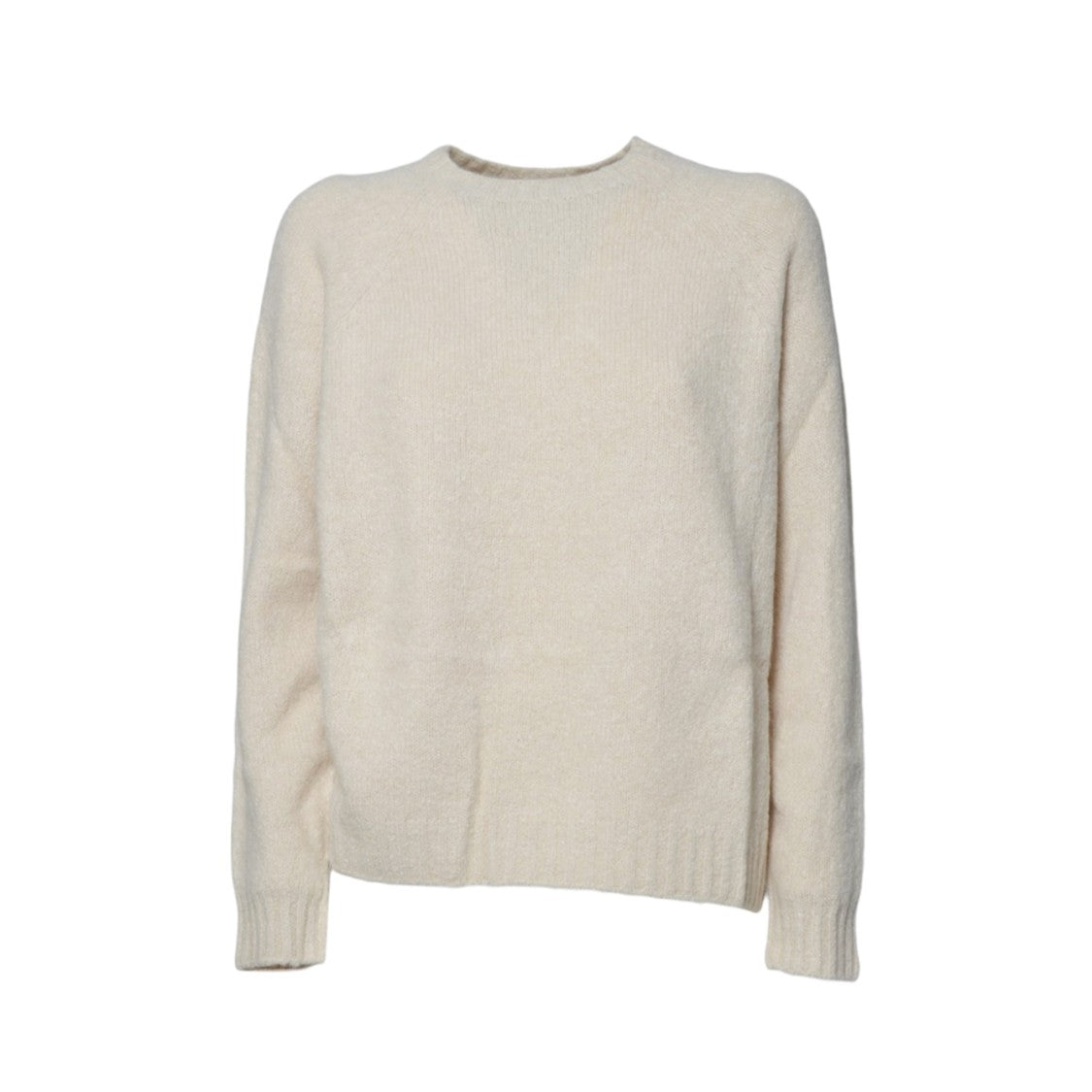 Max Mara Fluffy Knit Sweater With Classic Round Neckline