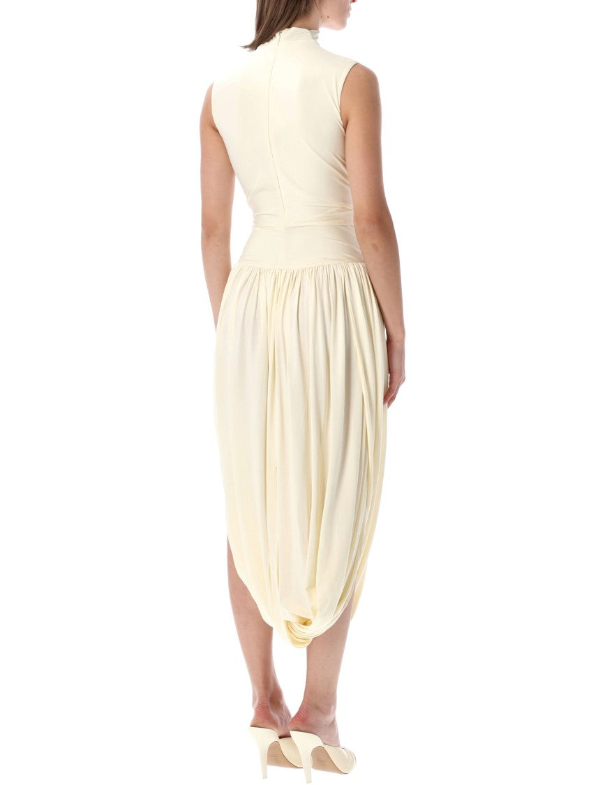 Self-Portrait Jersey Wrap Midi Dress