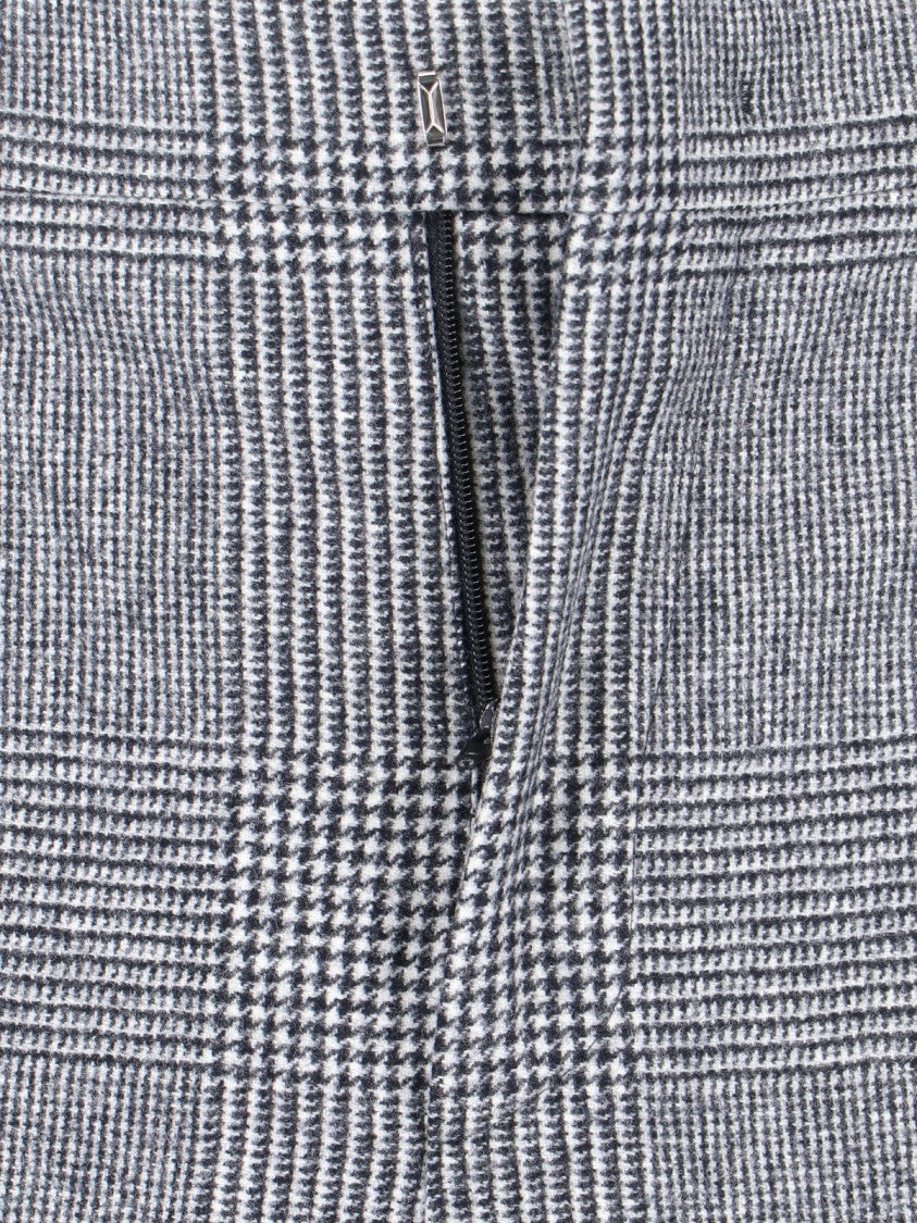 Tagliatore Houndstooth Tailored Double-Breasted Blazer And Wide-Leg Trousers