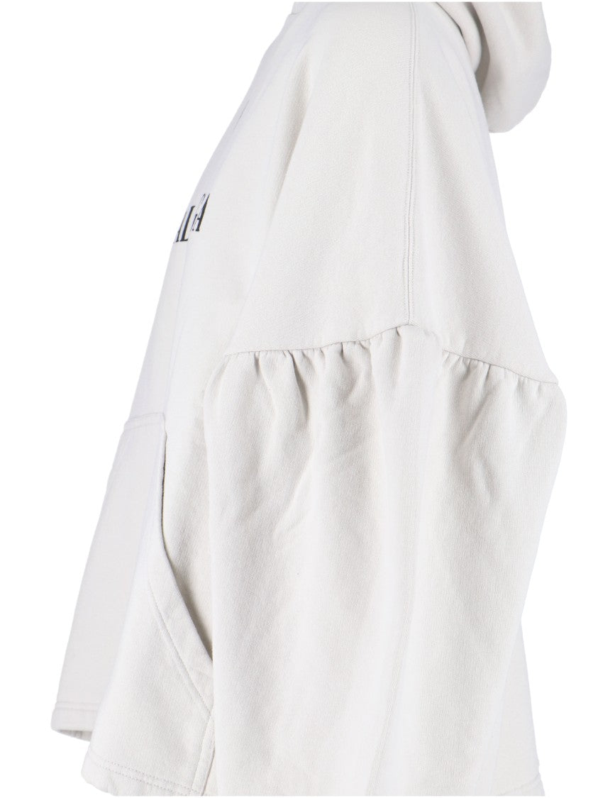 Balenciaga Logo Hoodie – White