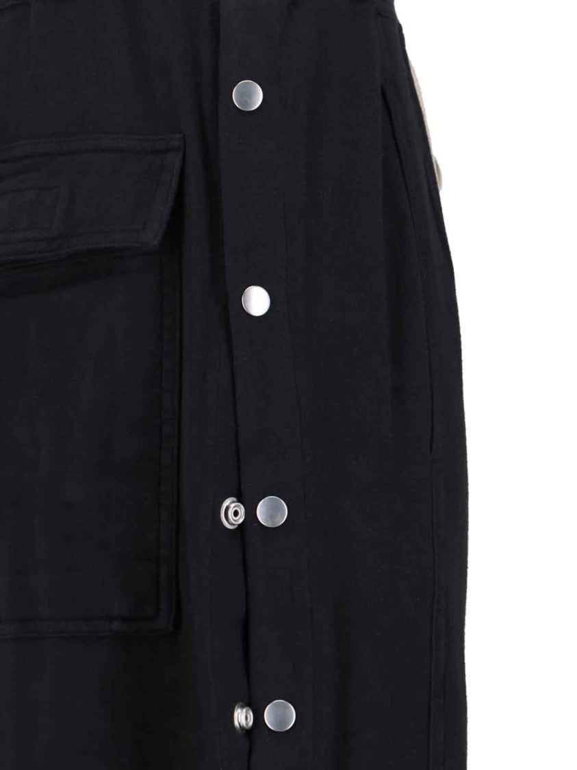 Drkshdw By Rick Owens Straight-Leg Black Trousers With Minimalist Design