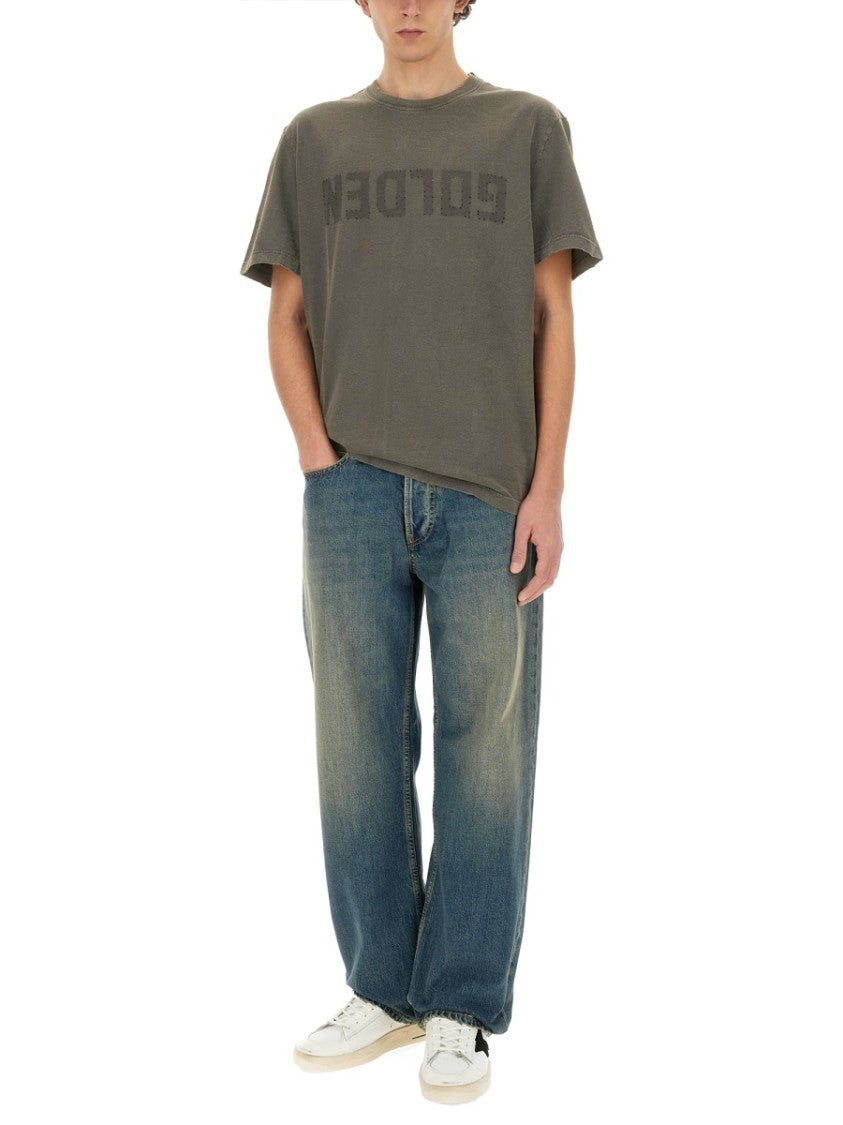 Golden Goose Relaxed-Fit Cotton T-Shirt With Bold Logo