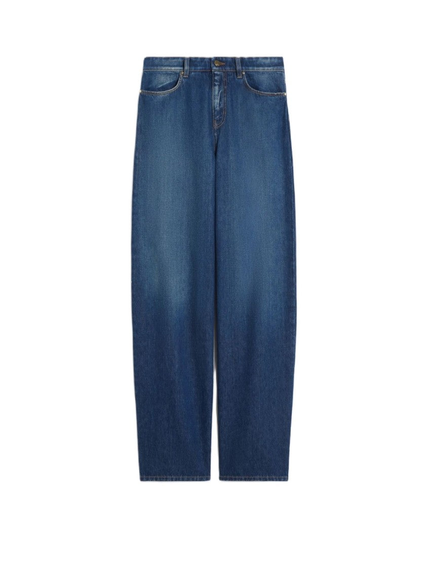 Max Mara Wide-Leg Denim Jeans With High Waist