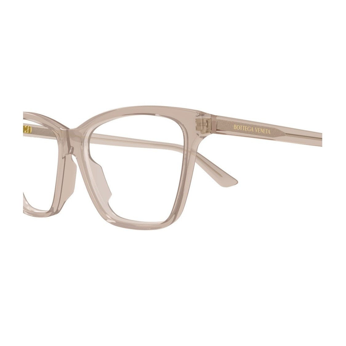 Bottega Veneta Beige Bv1421o Linea Logo Acetate Butterfly Sunglasses