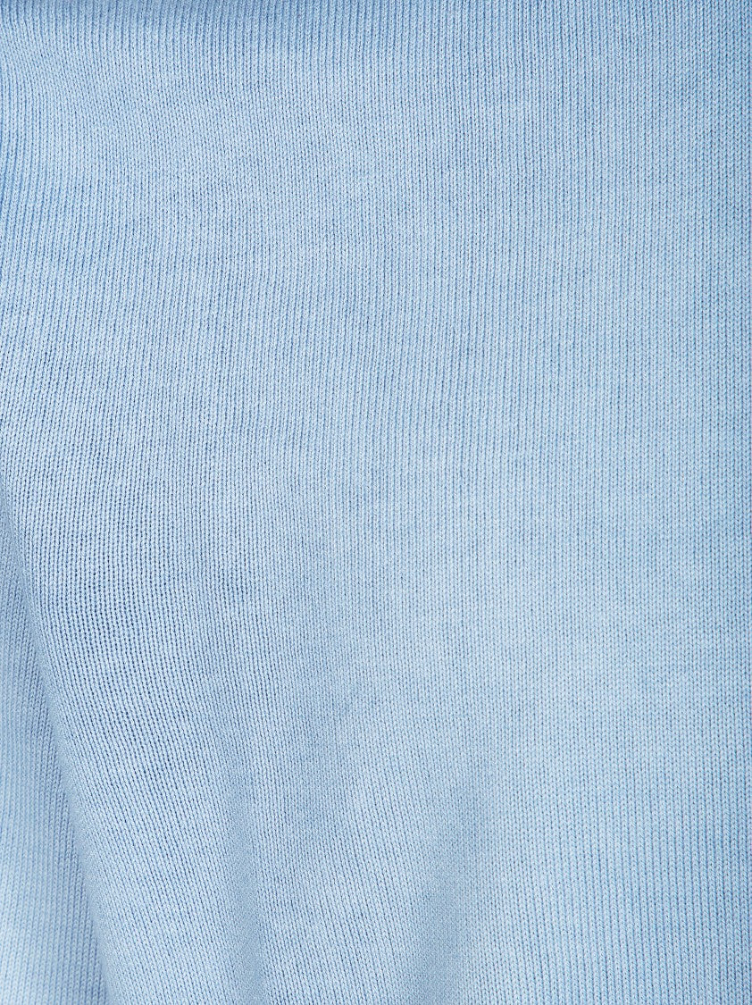 Altea Light Blue Rasato Crewneck Sweater