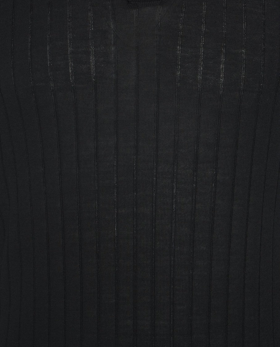 Gender Fine Knit Polo Shirt