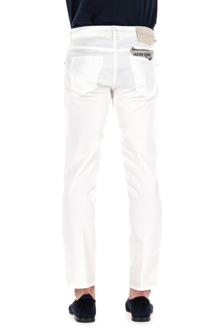 Jacob Cohen Scott Fit Color Cotton-Linen Elastane 5-Pocket Trousers