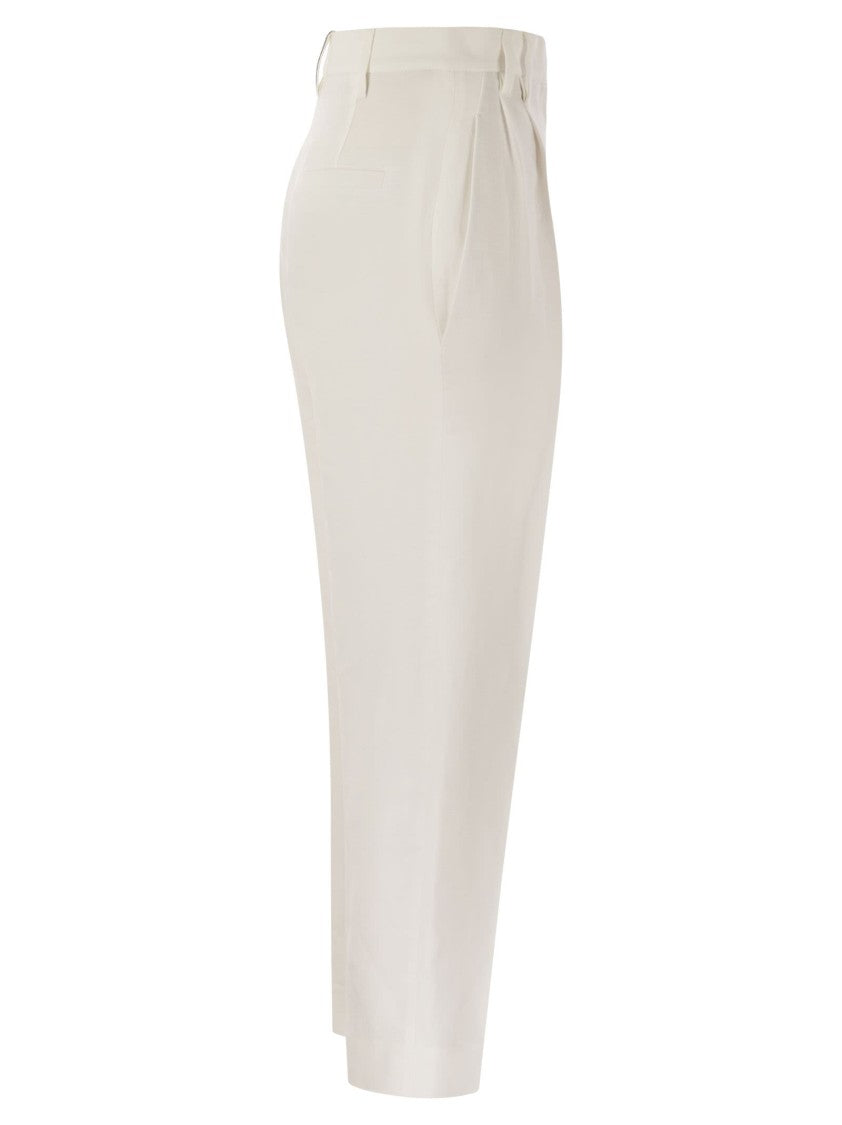 Brunello Cucinelli Slouchy Trousers In Viscose