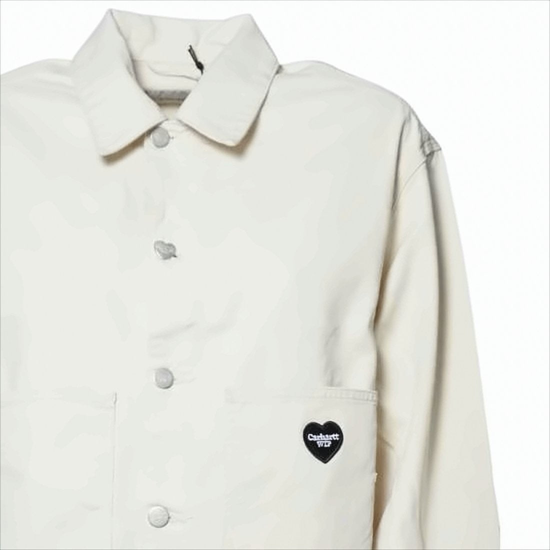 Carhartt Wip Cropped Cotton Jacket With Classic Collar