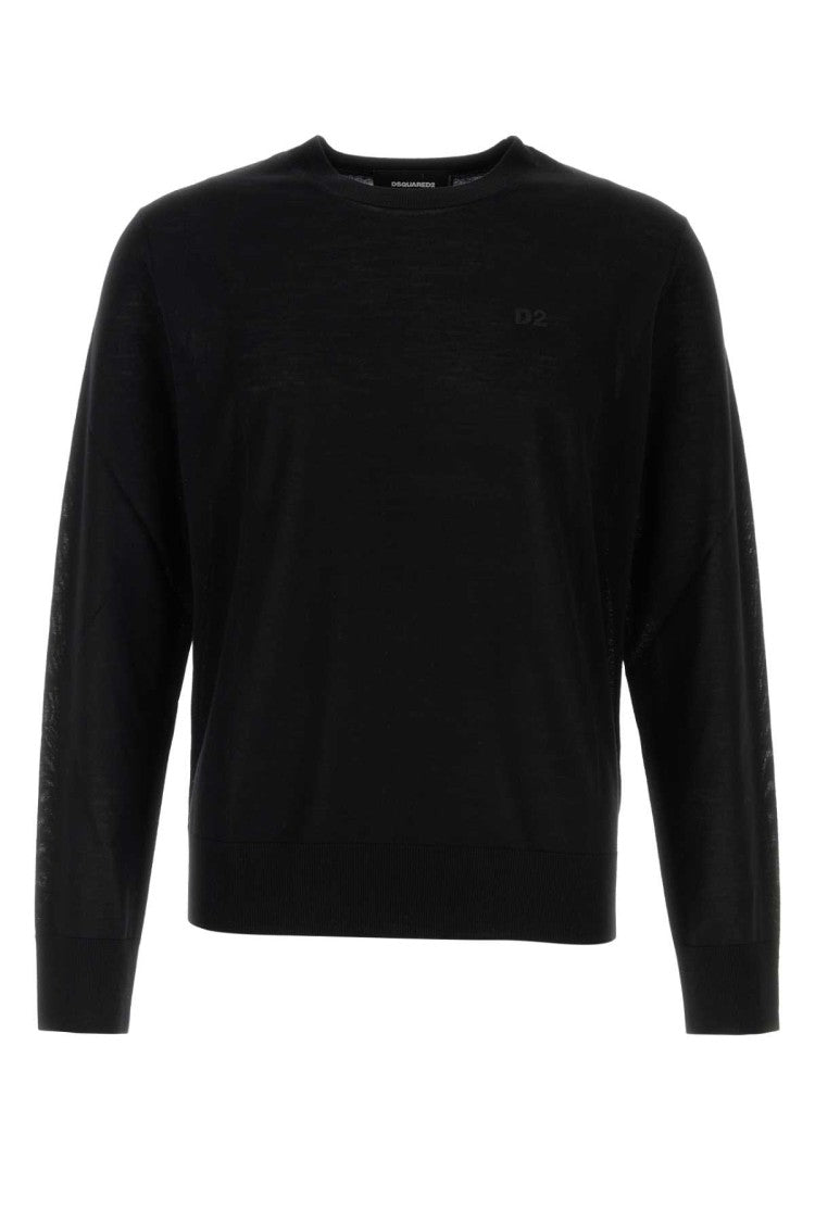 Dsquared2 Black Wool Sweater